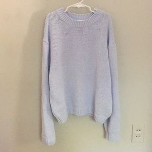 baby blue h&m sweater